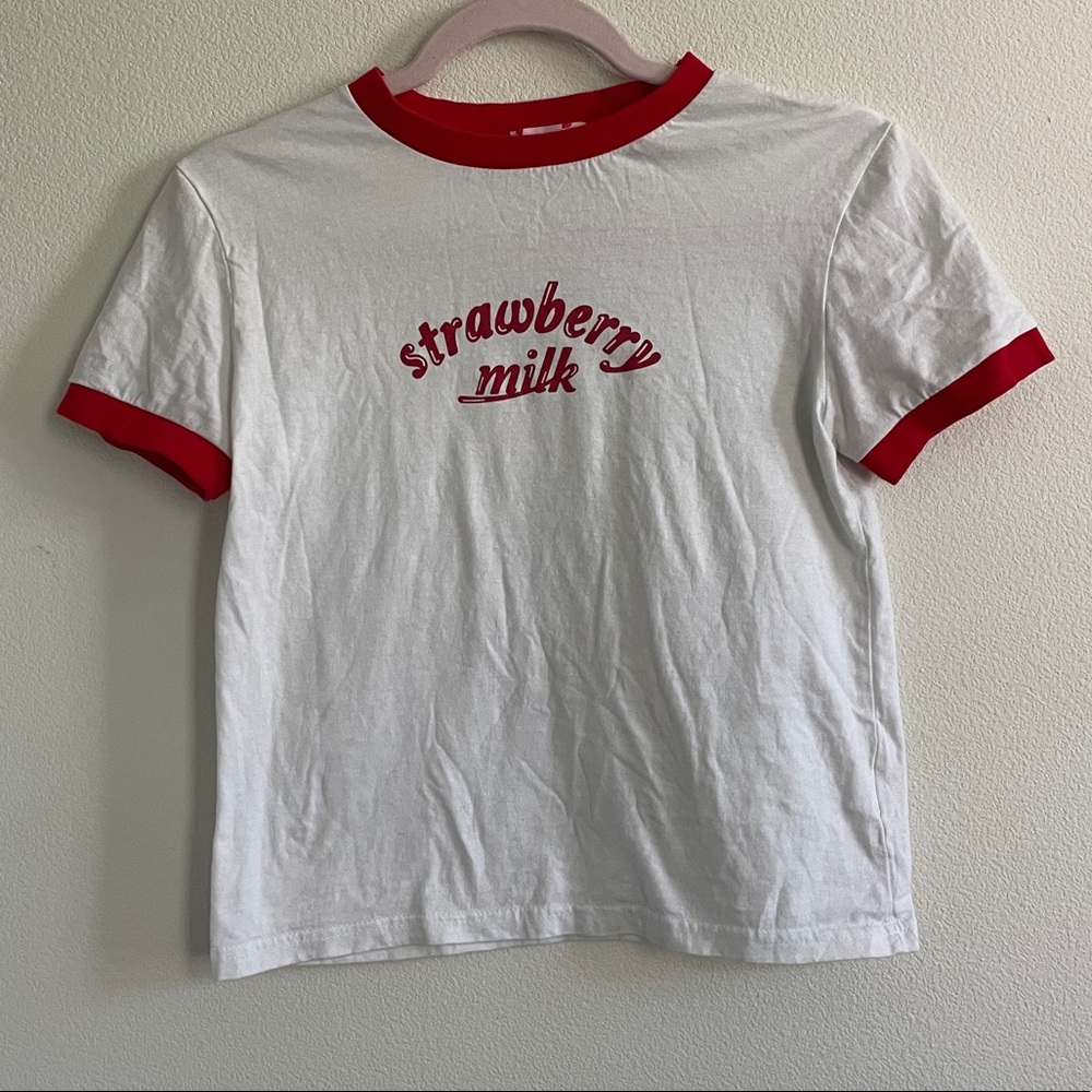 Strawberry Milk Baby Tee 🍓🥛